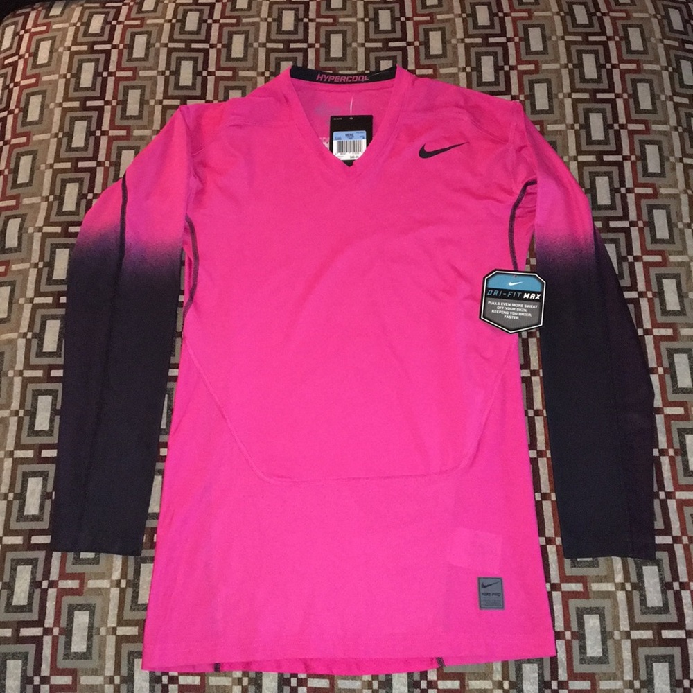 Men’s Nike Pink Compression Shirt Size Medium